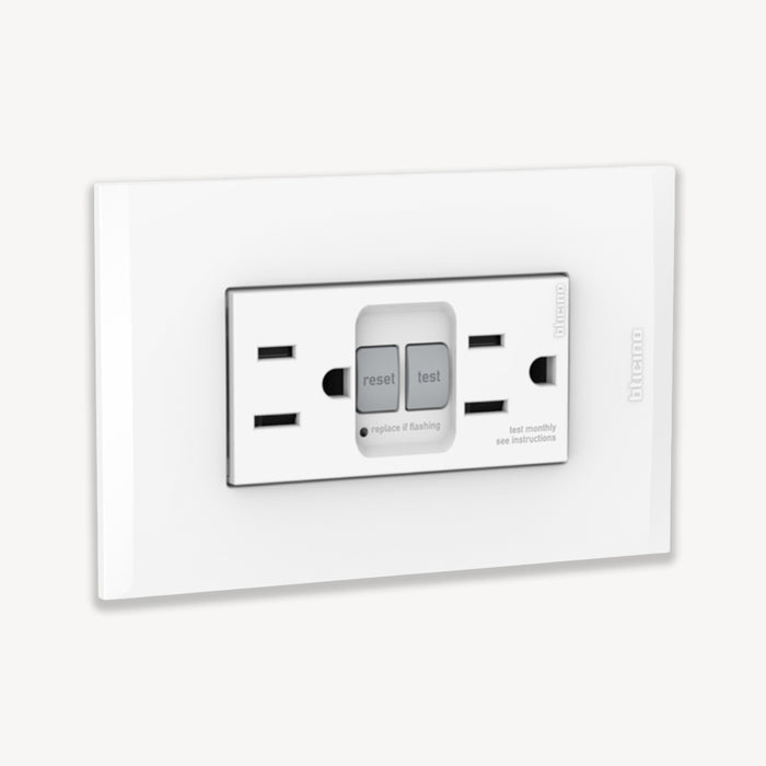 Tomacorriente GFCI AF6028B BLANCO NOBILE BTCINO