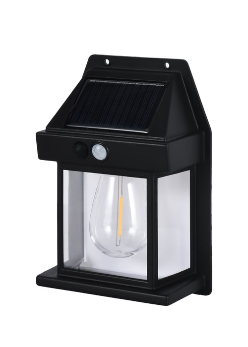 LAMPARA PARED SOLAR SOL-02-3W-BK30 K-Z LUZMAS