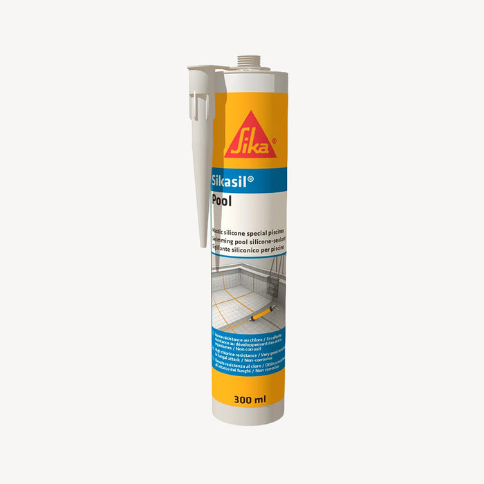 Silicone transparente para piscina SIKASIL 300ml  SIKA
