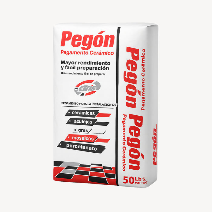 Pegamento ceramico pegon 50lbs