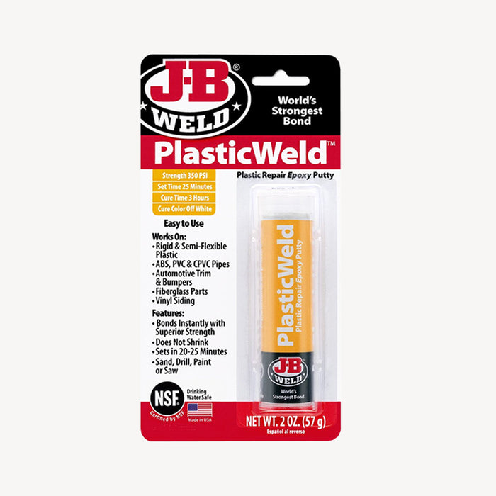Plasticweld epoxy 2oz 8237 jb weld