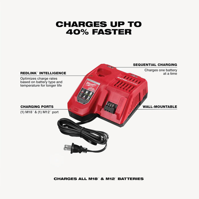 CARGADOR BATERIA M18-M12 48-59-1808 MILWAUKEE