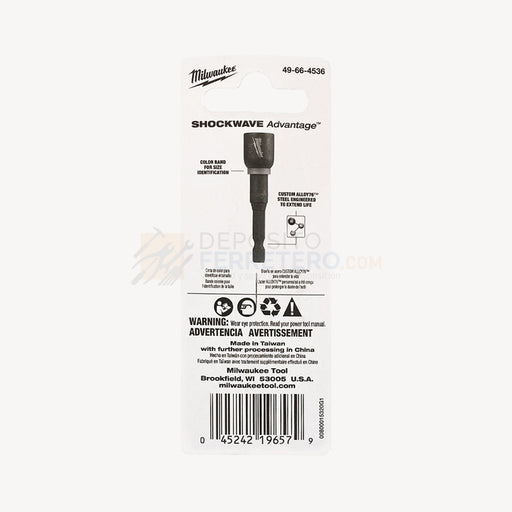 Adaptador Broca 7/16@2-9/16 49664536 Milwaukee Herramientas Manuales