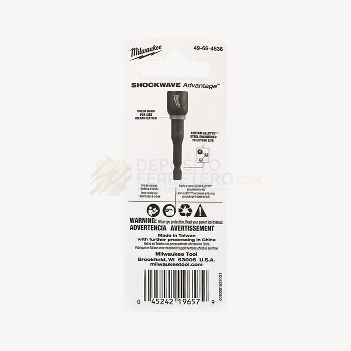 Adaptador Broca 7/16@2-9/16 49664536 Milwaukee Herramientas Manuales