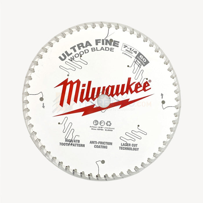 Disco P/sierra 7-1/4X60 48410730 Milwaukee Discos