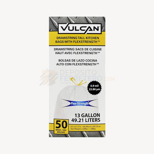 Funda Plastica 13Gl 7059314 50/1 Vulcan Limpieza