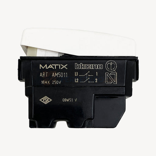 Interruptor Doble Am5011 Matix Bticino Interruptores Y Tomacorrientes