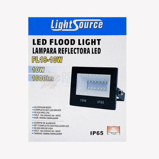 Lampara Reflectora Fl19-10W 6K Lightsource Lámparas