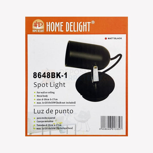 Lampara Techo Spot 8648Bk-1 Gu10 Home Delight Lámparas