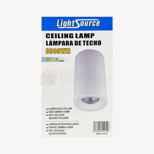 Lampara Techo Spot 8909Wh Gu10 Lightsource Lámparas