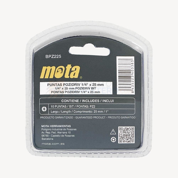 Punta Atorn 1/4X25 Bpz225 10/1 Mota