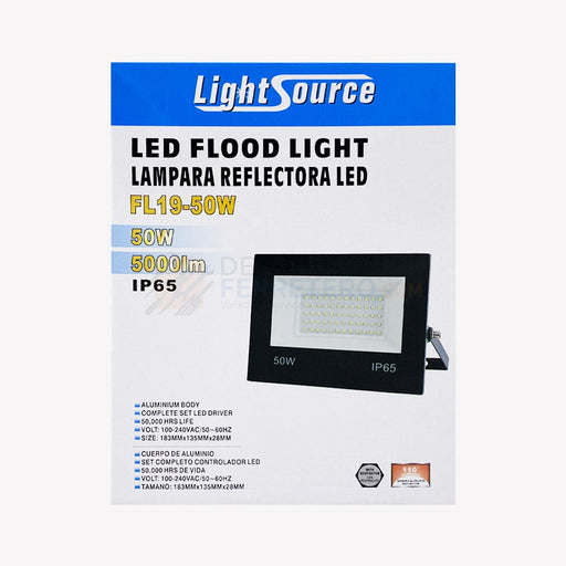Reflector Led Fl19-50W 6K Lightsource Lámparas