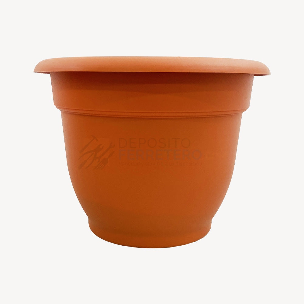 tarros plásticos para plantas Tarro mata con plato NO.2 redondo